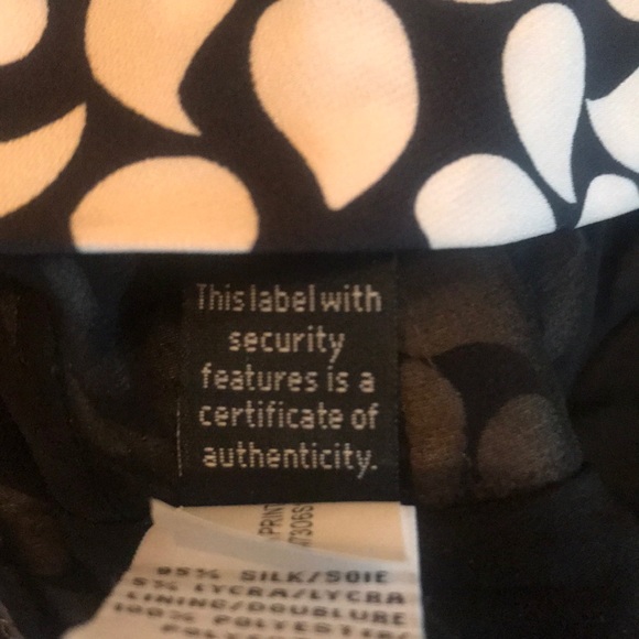 “DIANE von FURSTENBERG” VINTAGE Black and White Dress. - Picture 11 of 13